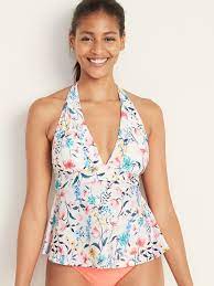 Peplum Hem Tankini Swim Top For Women Old Navy Tankini Swimsuits For Women Tankini Swim Tops Peplum Tankini