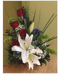 Red, white and blue combination : Beavercreek Florist Flower Delivery By Beavercreek Florist