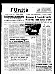 La piattaforma delleurocomunismo Crescendo di ferocia terrorista Vendetta  su un barista inerme