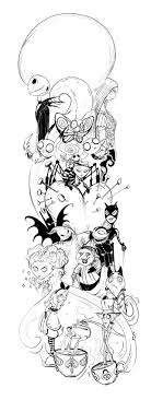 Burtontat By Jdeangelis On Deviantart Tim Burton Tattoo Sleeve Tattoos Christmas Tattoo