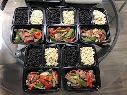 First Meal Prep Attempt Reddit Post Filet Fajitas They Were About To Go Bad Whole Grain Rice And Black Beans Mealpre Meal Prep Meals Easy Vegetarian Lunch