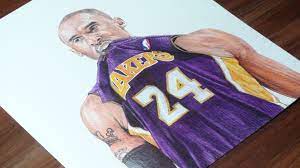 Kobe Bryant Ballpoint Pen Drawing Lakers Freehand Art Ballpoint Pen Drawing Pen Drawing Kobe Bryant