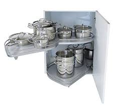Design and finish provide the look. Kessebohmer Lemans Ii Kitchen Left Hand 800mm Pull Out Swivelling Tray System Corner Cabinet Storage