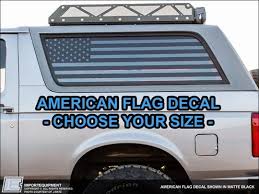Black American Flag Rear Window Decal Custom American Flag Rear Window Decal Choose Your Size Rear Window Decals American Flag Decal Flag Decal
