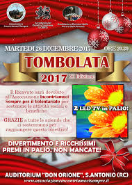 Associazione Incontriamoci Sempre XI edizione della Tombolata Benefica -  Associazione Incontriamoci Sempre