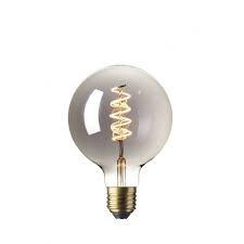 a decorative led globe shaped light bulb in a titanium mirror finish this would be a great choice for deco decorative and oversized led light bulbs bulb