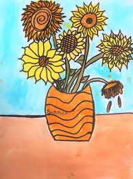 Van gogh's famous sunflower series is one of the most recognizable art subjects in a classroom. Van Gogh Sunflowers Art And Science Lesson For Kids Leah Newton Art