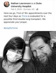 Wow. It's hard to believe it's been a year since Tricia's evaluation week.  #Prayfortricia #forloveandlungs