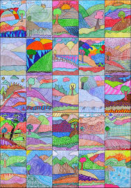 Textured Landscapes Lezioni Di Arte Arte Elementare Arte Pennarelli