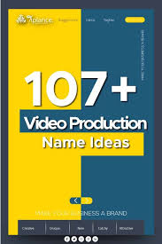 107 Unique Video Production Company Name Ideas In 2020 Handyman Business Yoga Business Business Names