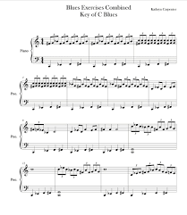 Blues Exercise Free Copy To Download Www Kathrynleecarpenter Com Jazz Jazz Sheet Music Blues Piano Sheet Music