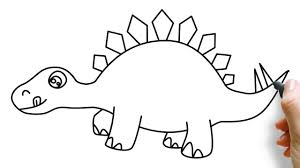 It is basically painting a crayon resist drawing with watercolor paints and making it dinosaur themed to go along with our unit study. Let S Draw A Dinosaur Drawings For Kids Youtube