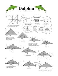 Origami Dolphin Instructions Bunga Kertas Seni Kertas Origami