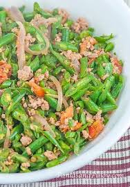Ginisang Baguio Beans With Pork Panlasang Pinoy Recipe Filipino Vegetable Recipes Pork Recipes Green Bean Recipes
