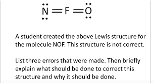 Solved N F 0 A Student Created The Above Lewis Structure Chegg Com