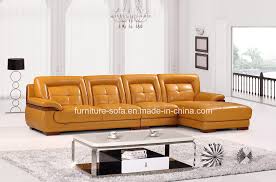Modern, traditional, eclectic, rustic, glam, farmhouse, country China Small House Furniture Soft Yellow Leather Sofa B85 China Sofa Leather Sofa