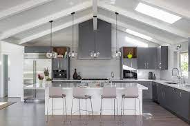› popular ideas for lighting kitchens with vaulted ceilings. 35 Kitchens With Vaulted Ceilings Photo Gallery Grey Kitchens Grey Kitchen Grey Kitchen Designs