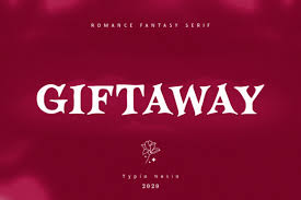 Download Giftaway Font By Typia Nesia Creative Fabrica SVG Cut Files