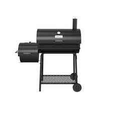 Royal Gourmet 30 In Charcoal Grill With Offset Smoker Cc1830f The Home Depot Offset Smoker Charcoal Grill Charcoal Bbq