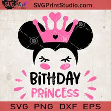 Download Birthday Princess Svg Disney Birthday Girl Shirt Svg Mickey Mouse Girl Svg Svg Print Studio