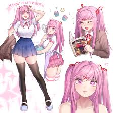 Protagonist (doki doki literature club)рейтинг: Natsuki Doki Doki Literature Club Image 2815450 Zerochan Anime Image Board