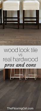 hardwood flooring vs wood look tile