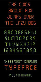 Yellow led digital number and alphabet symbol set of seven segment type on black background for. 150 Unicodes Fonts Ideas In 2021 Typeface Fonts Typography