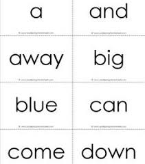 Kindergarten sight words flash cards. Dolch Sight Words Flash Cards Pre Primer Primer Nouns