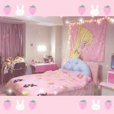 Pastel Sailor Moon Bedding Sheet Set S12816 Kawaii Bedroom Pink Room Decor Cute Room Ideas
