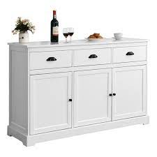 Collection by sana lee • last updated 12 hours ago. Gymax 3 Drawers Sideboard Buffet Cabinet Console Table Kitchen Storage Cupboard White Walmart Com Walmart Com