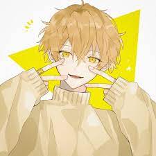 Anime boy yellow eyes brown hair pictures images photos photobucket. Pin On Original Art Ver White