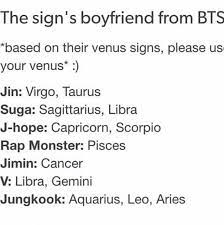 Kpop Zodiacs Bts Zodiac Signs Zodiac Signs Cancer Zodiac Sign List
