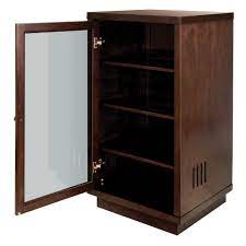 Search for info about audio cabinet glass doors. Audio Video Component Cabinet Cable Organizer 24in Glass Door Shelf Freestanding Entertainment Centers Tv Stands Home Garden Furniture