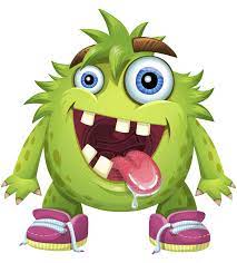 Funny Monster Cartoon Vector Character Aka Hal Graphicmama Funny Cartoon Characters Cartoons Vector Funny Monsters