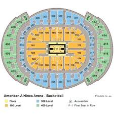 american airlines arena seat map