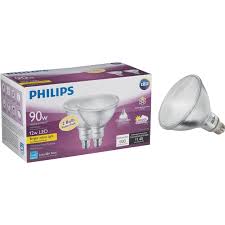 Philips 90w Equivalent Bright White Par38 Medium Indoor Outdoor Led Floodlight Light Bulb 2 Pack Taylor S Do It Center