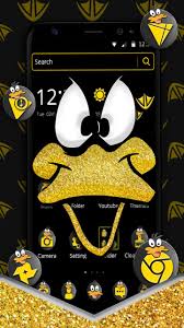Black And Yellow Cartoon Duck Daffy Duck In Black And Gold Cartoon Wallpaper Theme Cartoon Wallpaper Funny Wallpapers Wallpaper