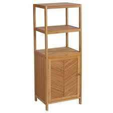 Our bathroom storage & organization category offers a great selection of shelves and more. Three Shelf Ecostyle Tower With Cabinet Light Brown Creative Bath Target