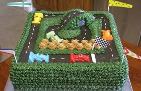 Happy Birthday Rice Krispie Treats Go Cart Cake Super Sweet Tooth Cake Race Car Cakes Car Cake