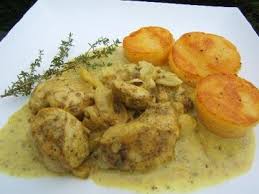 Le Journal Gourmand De Sacha Poulet A La Vanille Et Palet De Polenta Rissole Polenta Poulet Repas