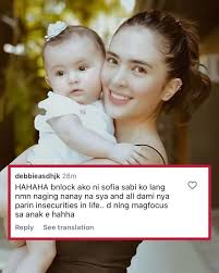 Sofia Andres, insecure umano kay Chie Filomeno ayon sa ilang netizens  Nilinaw naman ni Chie na si Sofia ang nangblock sa kanya sa instagram.  “hindi niya makita kasi blinock niya ako and