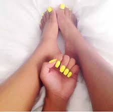 The style is so popular because it can be done in so many ways. Neon Yellow Acrylic Nails New Expression Nails