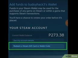 This sets up your steam wallet. 3 Ways To Redeem A Steam Wallet Code Wikihow