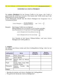 Steht der begriff zusammen mit einer präposition, wird der ausdruck normalerweise getrennt geschrieben: Arbeitsblatt Zur Relativen Haufigkeit Erhard Werner Zu Hause