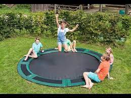 14' round tdu trampoline with vented pad & retaining wall bundle. Capital Play In Ground Trampoline Assembly Installation Youtube