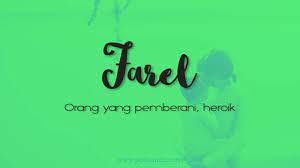 Jam 9.30 malam waktu mesir. Arti Nama Farel Posbunda