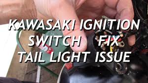 Kawasaki vulcan 800 ~epa & emissions system bypass. Kawasaki Ignition Switch Fix Intermittent Tail Light Bulb Fault Youtube