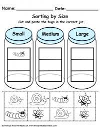 Sorting By Size Worksheet Sorting Kindergarten Math Sort Kindergarten Worksheets