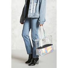 With countless options ranging from size and color, totebagfactory can meet any of your canvas bag needs. Forever21 Iridescent Clear Tote Bag 16 Liked On Polyvore Featuring Bags Handbags Tote Bags Top Handle Purse Clear Tote Clothes Clothes Design Fashion