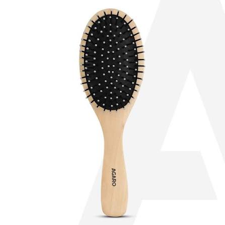 Agaro Wooden Narrow Oval  Hair Brush